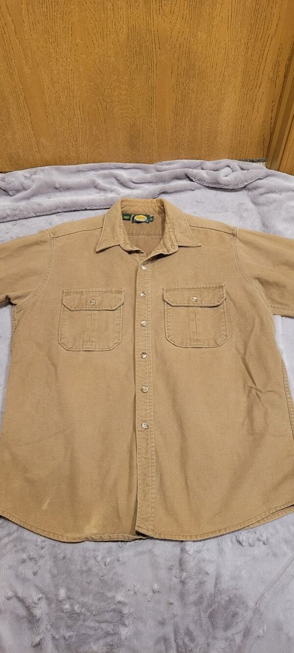 Cabelas Long Sleeve Fleece Shirt Mens XL Tall Button Up Workwear Hunting Outdoor
